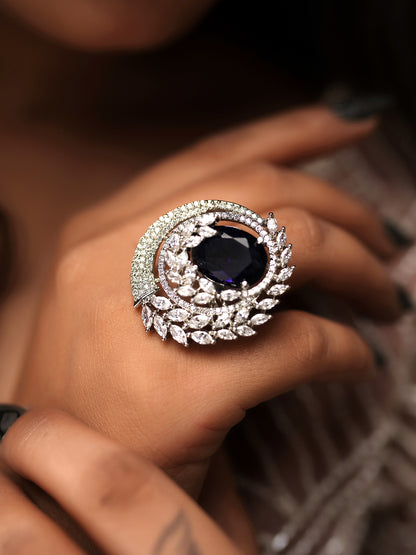 Sapphire Wreath Diamond Ring