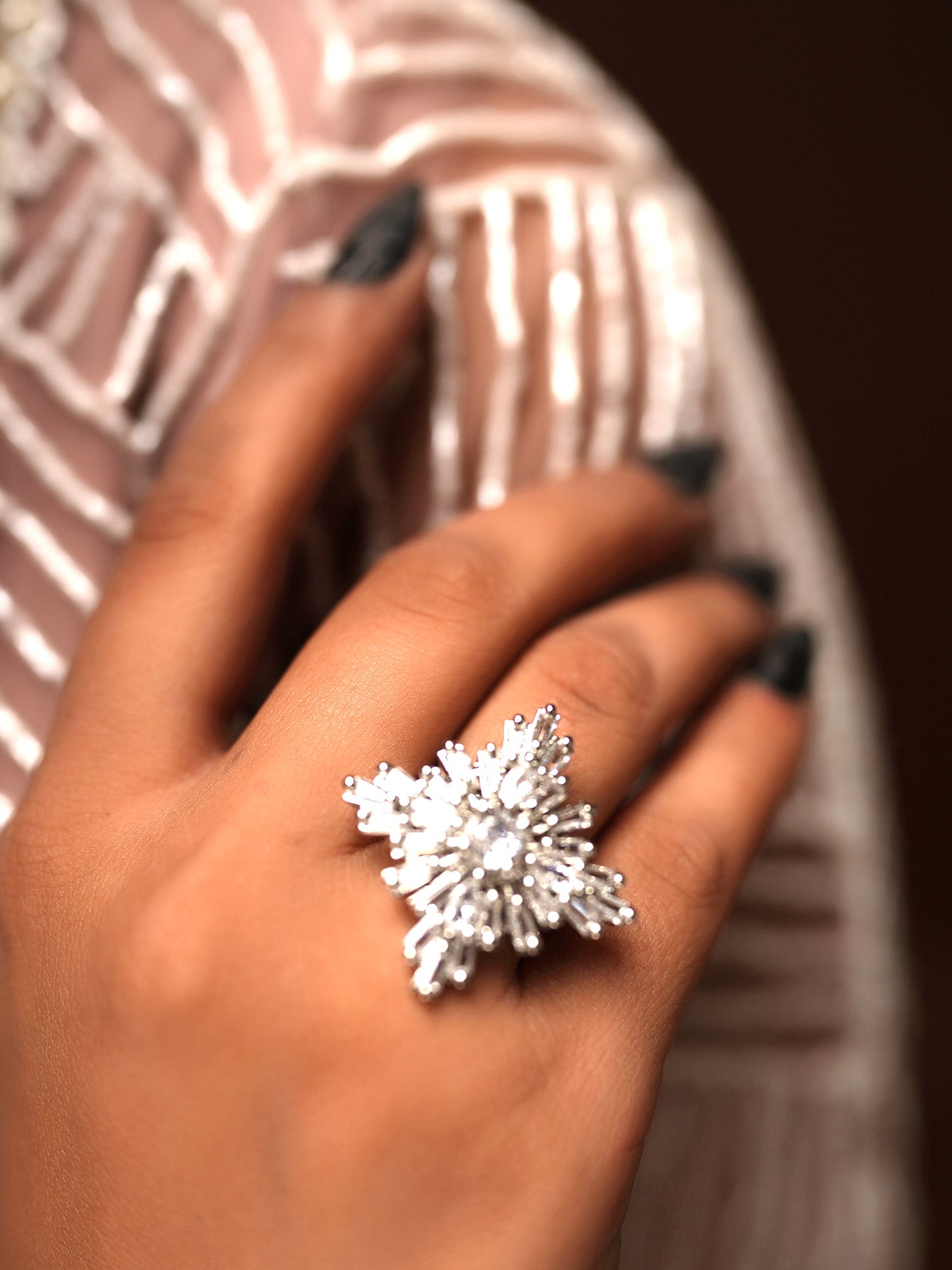 Diamond Supernova Cocktail Ring