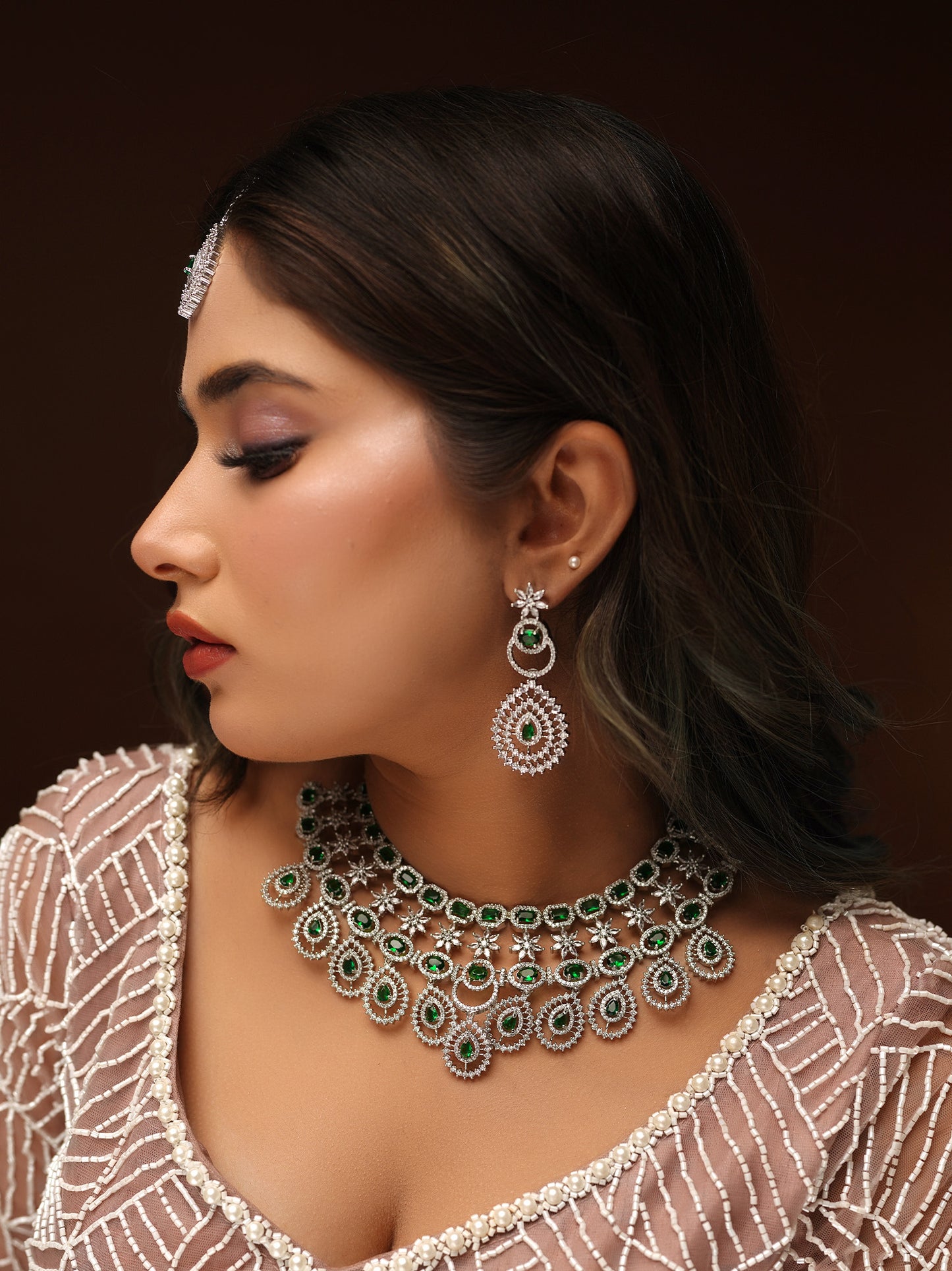 Enchanted Evergreen Oasis Necklace Set