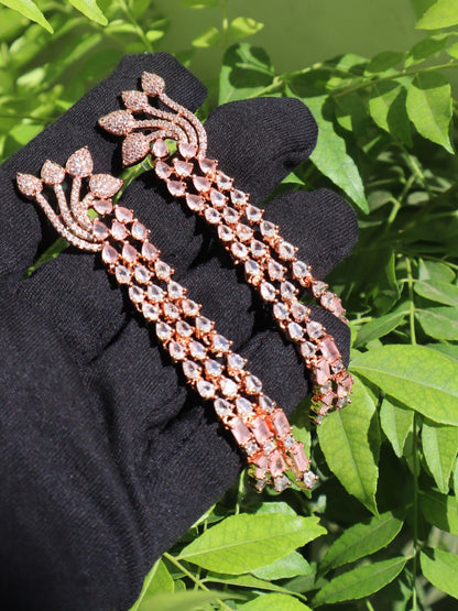 Rosy Quartz Sparkle Earrings