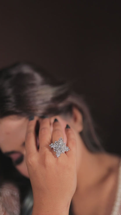 Diamond Supernova Cocktail Ring